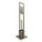 Kingston Brass Pedestal Toilet Paper Holder W/ Toilet Brush Holder, Nickel SCC8348 - alternate 1
